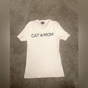 Cat mom T shirt size S